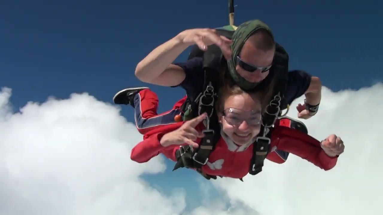 SkyCenter | Skydiving in tandem | Emotions. The original video.