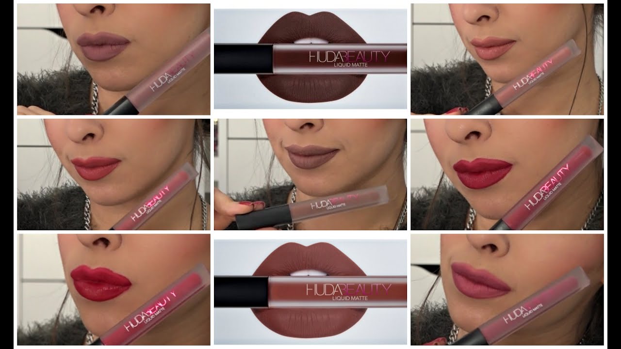 Quick Huda Beauty Liquid Lipstick Swatch and Review