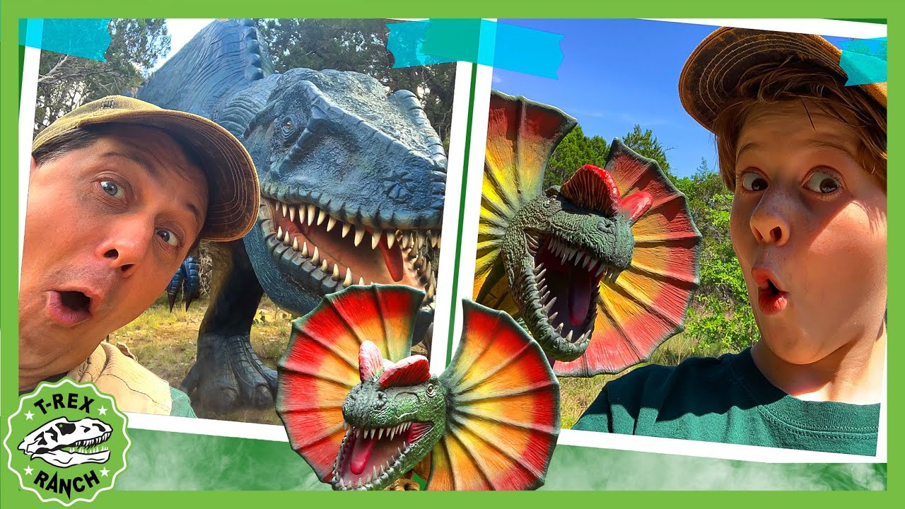Park Ranger Aaron Vs. Park Ranger LB Dinosaur Hide and Seek! | T-Rex Ranch Dinosaur Videos for Kids