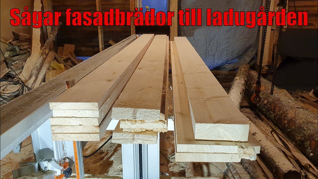 Sågar fasadbrädor med Logosolen