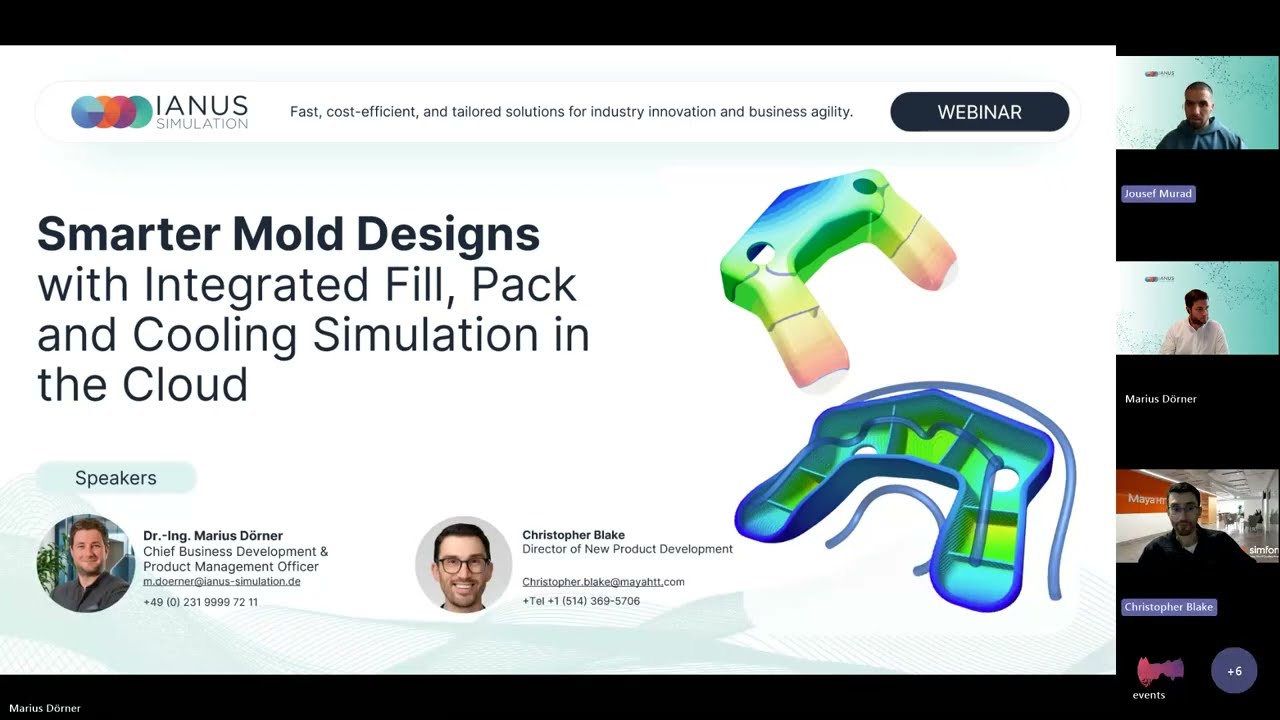 Smarter Mold Designs with Integrated Fill, Pack and Cooling Simulation in the Cloud Webinar