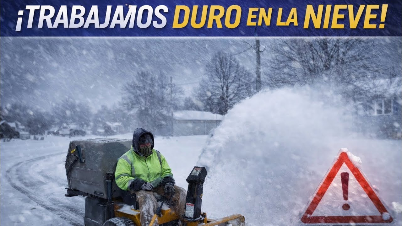 Lo que nos dejó la nieve de trabajo.❄️☃️ #entretenimiento #trabajo #tips #limpeza 