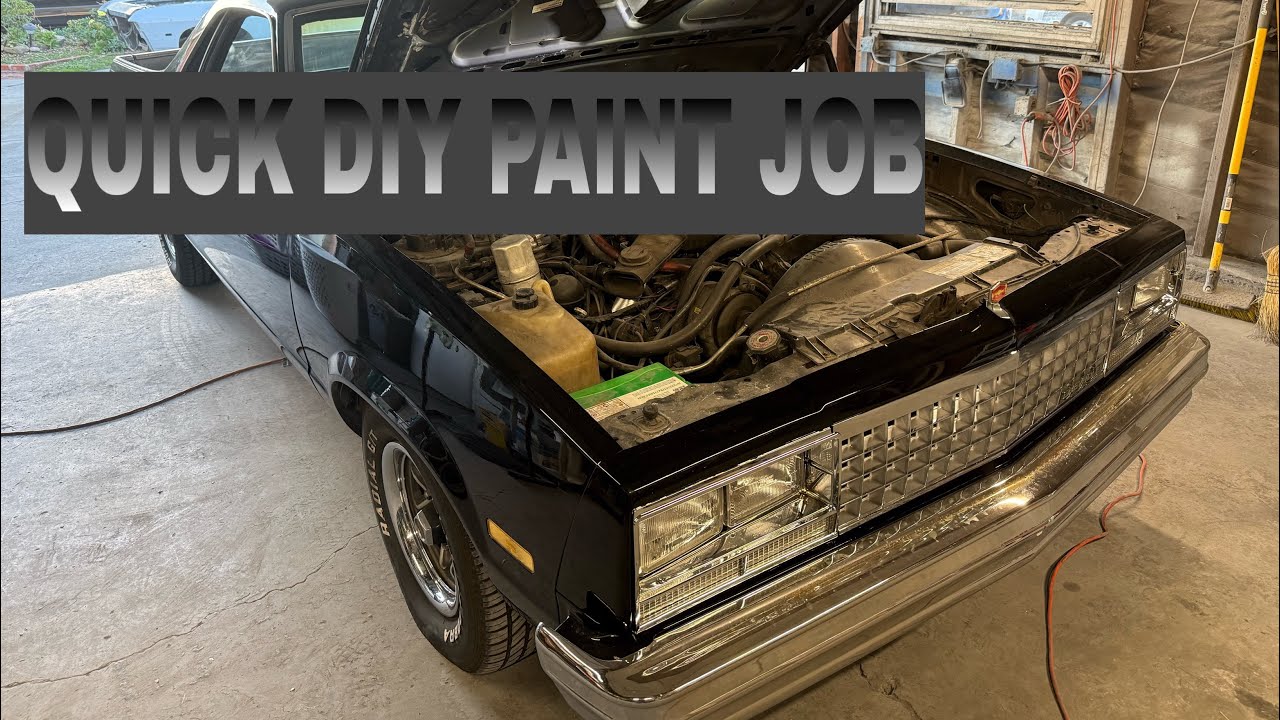 Quick scuff and spray , single stage paint job on the el Camino 