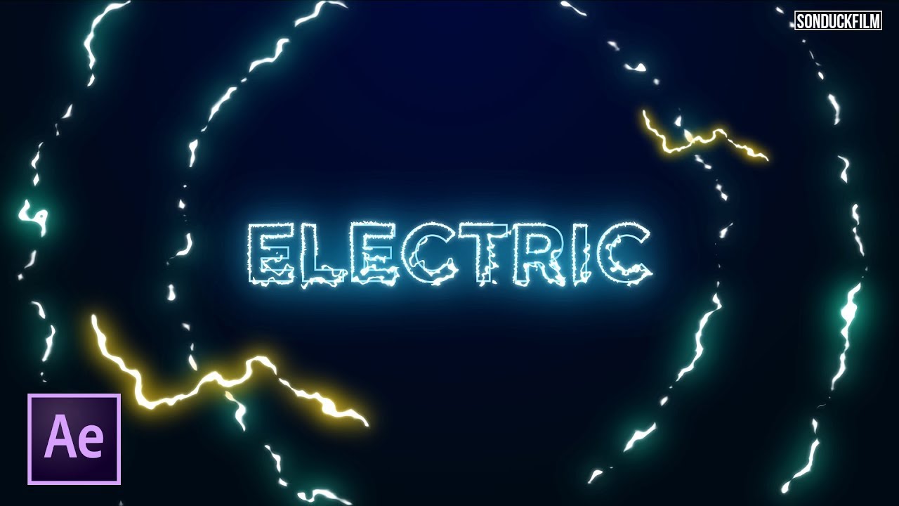 Electric Titles and Effects | After Effect Tutorial