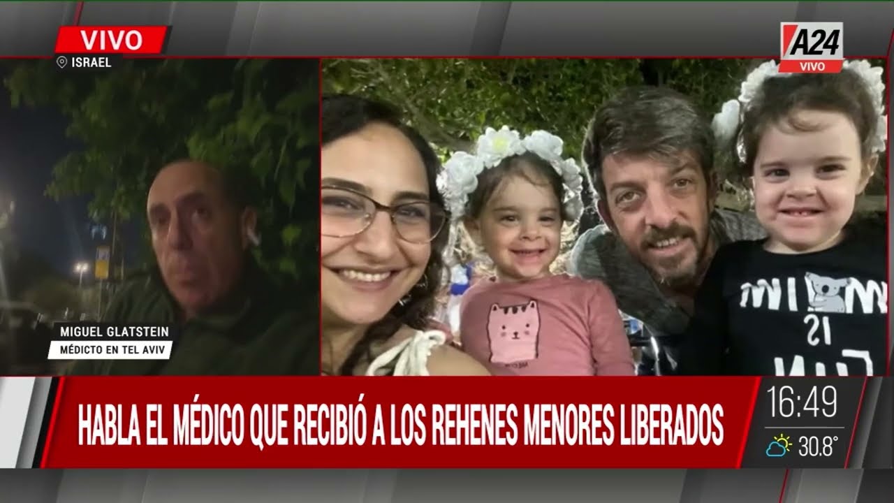 📢 El médico que recibió a los rehenes liberados: 