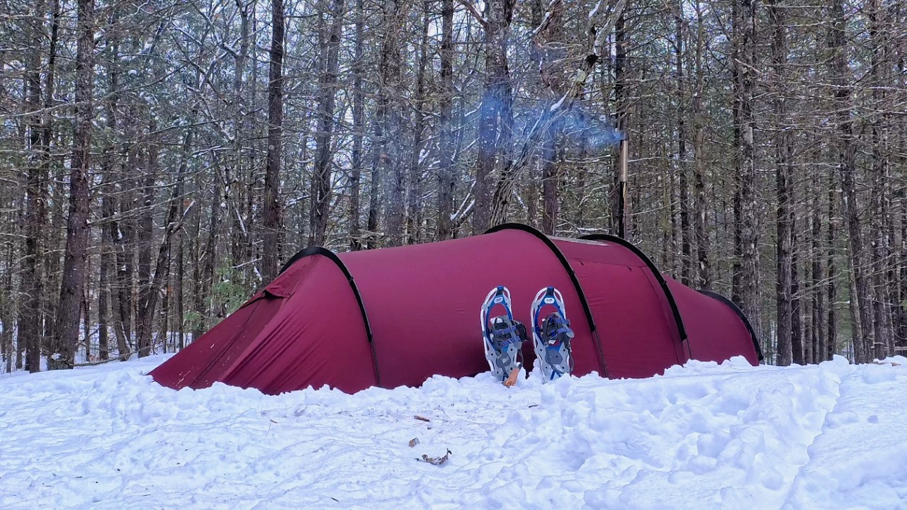 Backcountry Winter Camping on Hidden Trout Lake │ During Polar Vortex