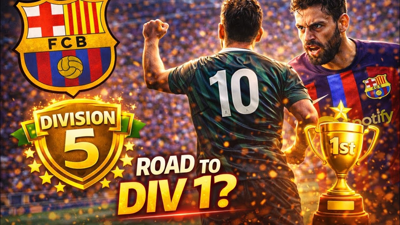Division 5 Ranked Match vs FC Barcelona 😱 | eFootball Mobile