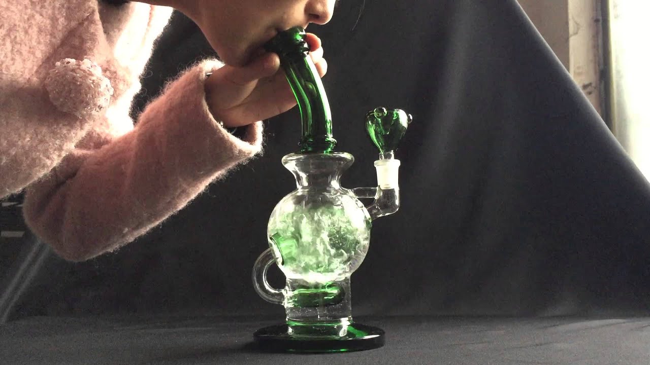 double recycler bong glass bong 10