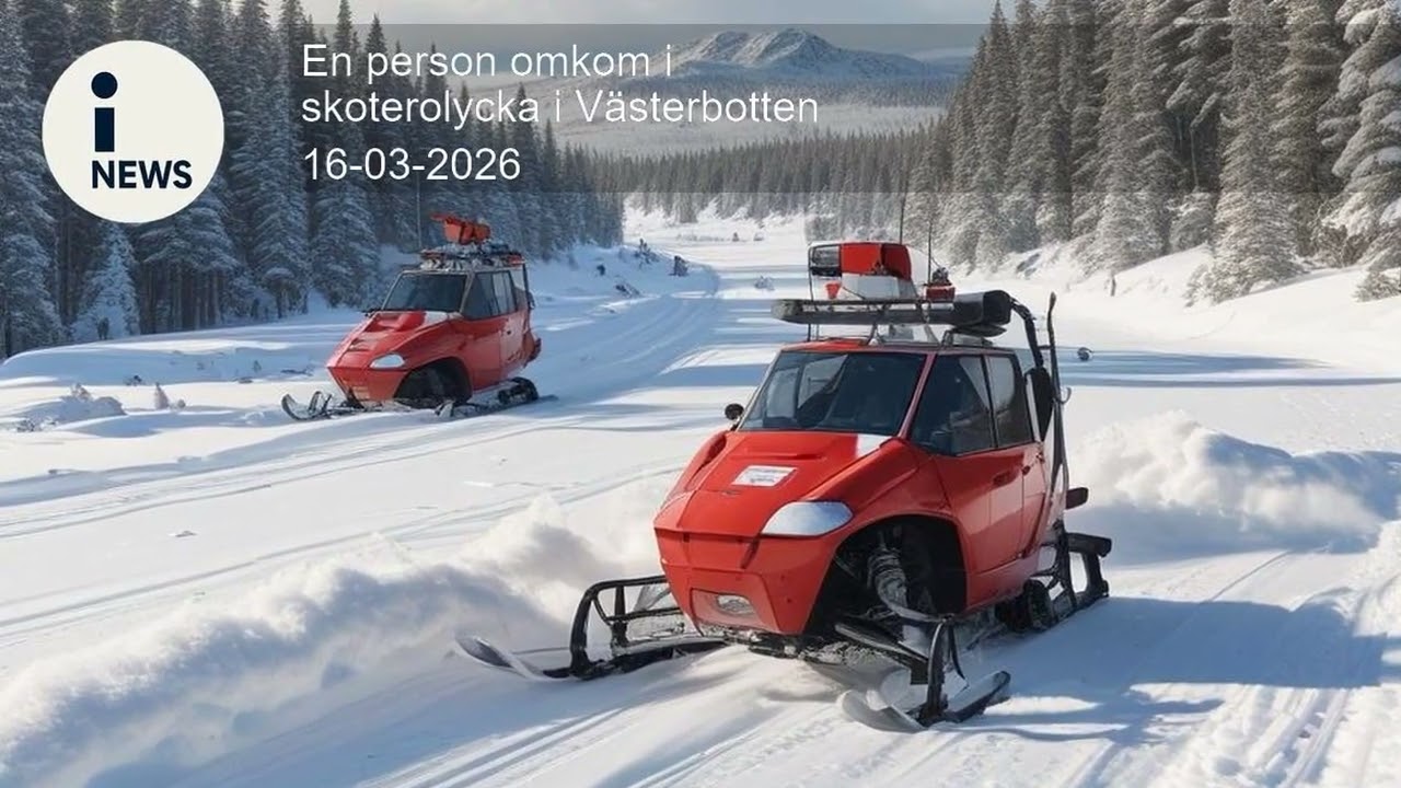 En person omkom i skoterolycka i Västerbotten