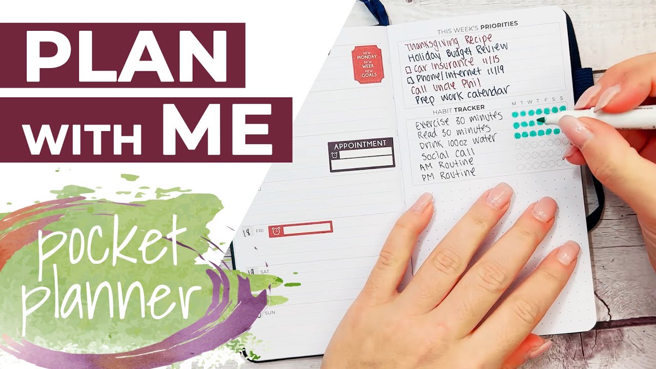 Plan with Me, November 2022 ft. Clever Fox Weekly Pocket Planner