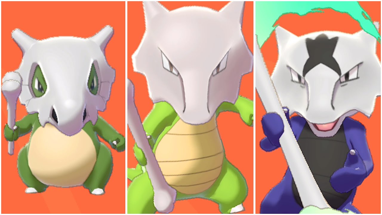 FULL CUBONE EVOLUTION TEAM! ( Cubone , Marowak , Marowak Alola )