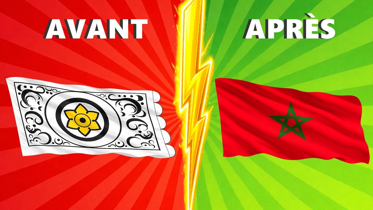 L'INCROYABLE &Eacute;VOLUTION du DRAPEAU du MAROC ! 🇲🇦