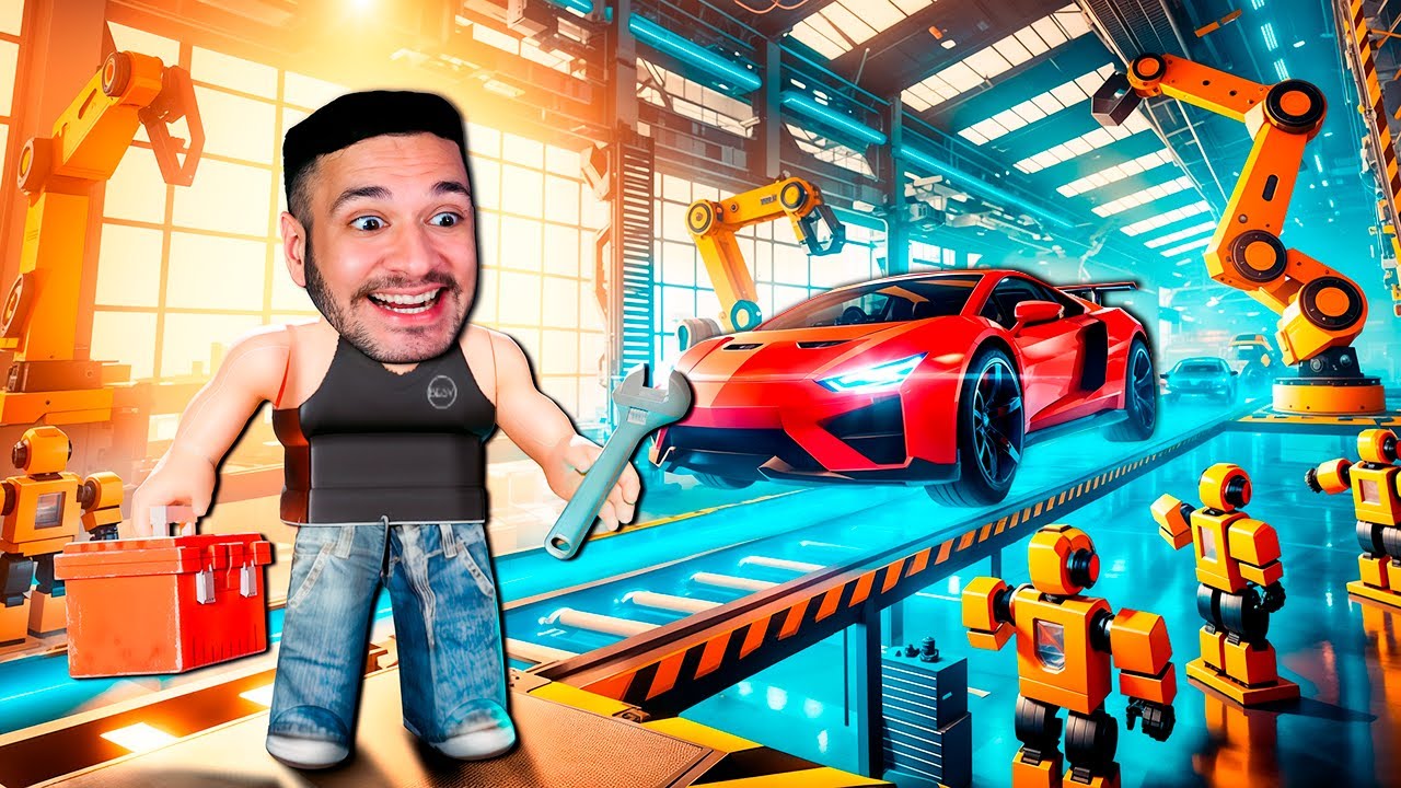 CONSTRUÍ a MAIOR FÁBRICA de CARROS do ROBLOX