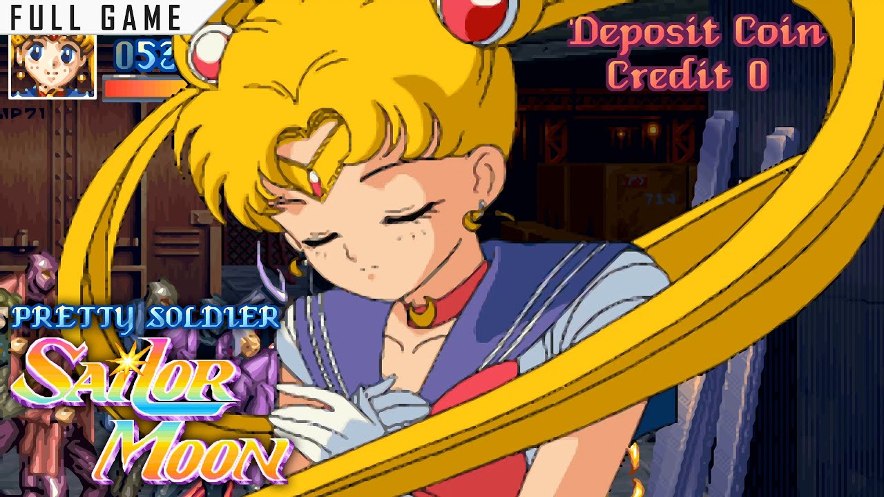 Pretty Soldier Sailor Moon | Arcade | Full Game [Upscaled to 4K using xBRz]