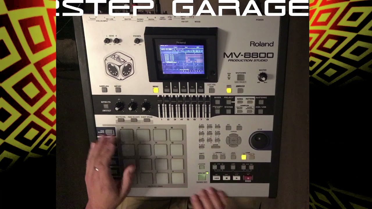 Roland MV-8800: Pressing Record and making a pattern in one go - 2Step Garage