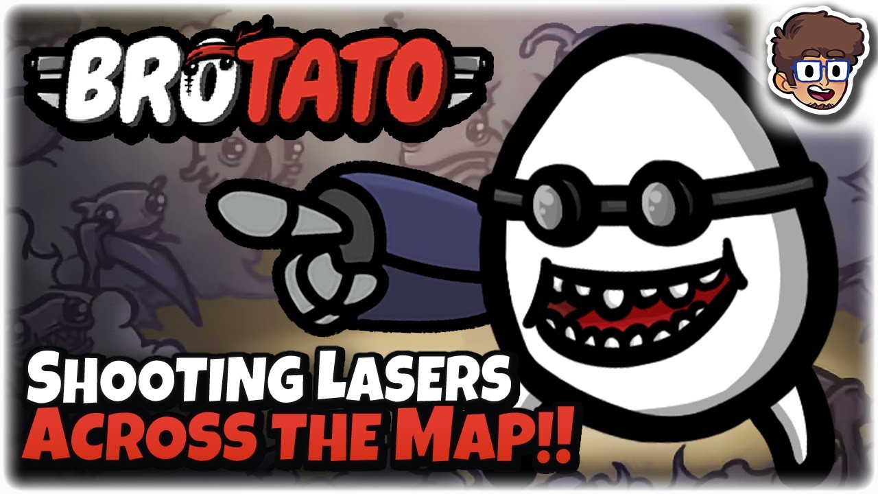 Shooting Exploding Lasers from ACROSS THE MAP!! | Brotato: Modded