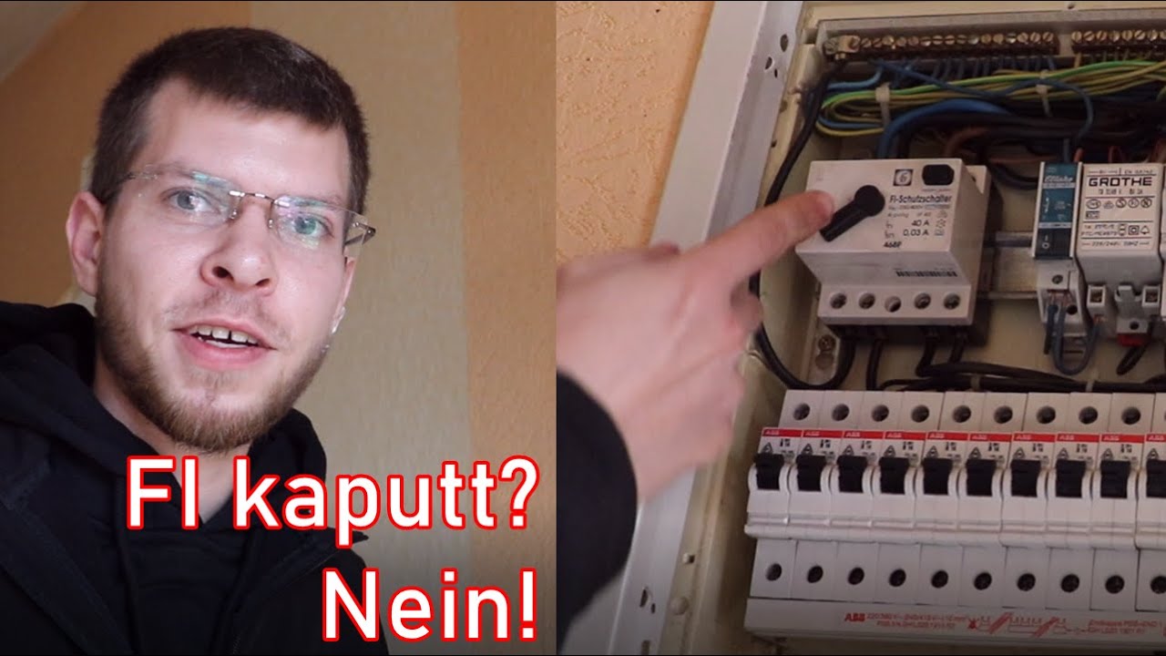 FI geht nicht rein (Fehlerstromschutzschalter, RCD l&ouml;st aus)