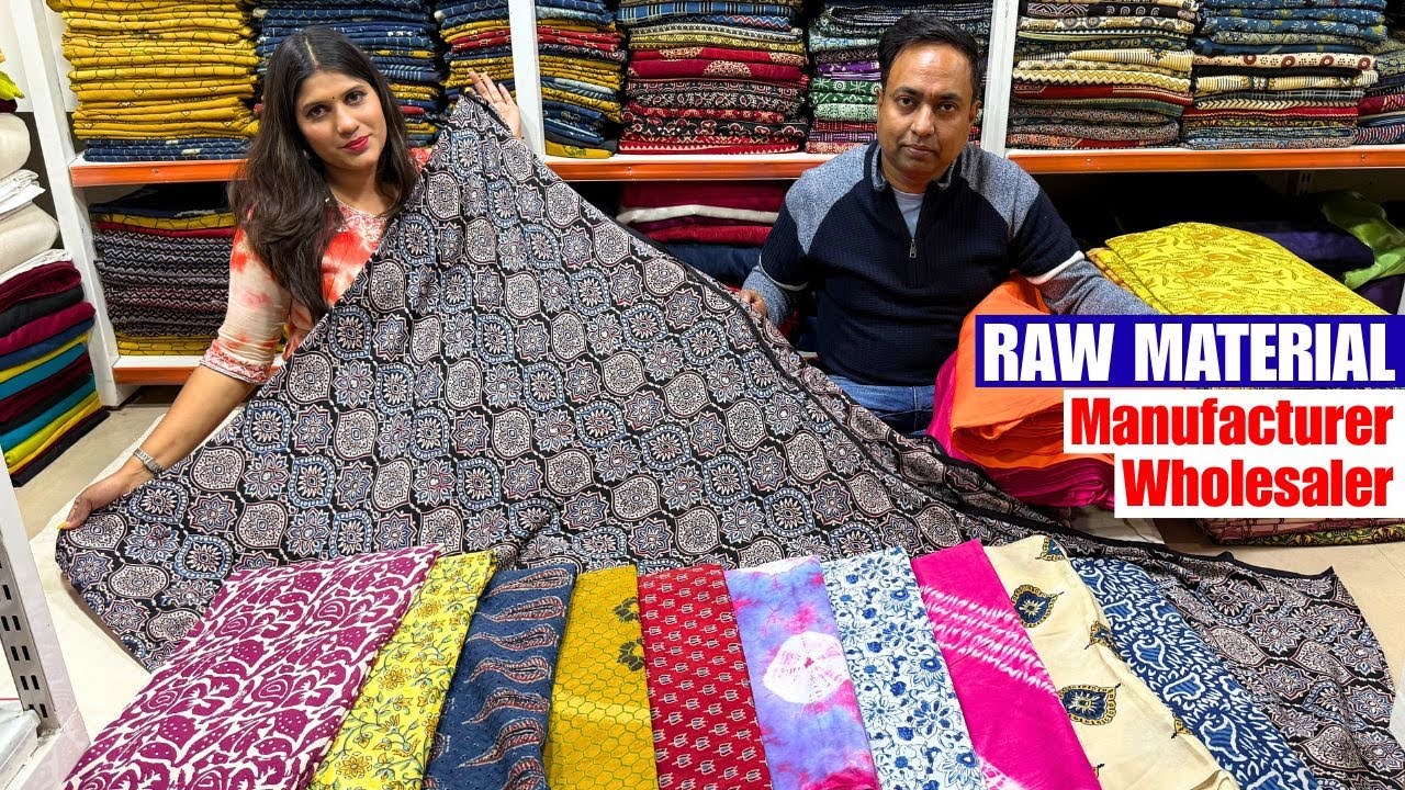 Raw Material Wholesale Price From NG Textile in Kolkata | Bagru/ Dabu/ Ajrakh/ Modal Fabric