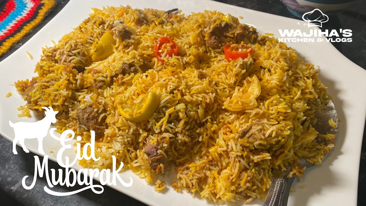 LAMB BIRYANI RECIPE | BAKRA EID SPECIAL BIRYANI RECIPE | Wajihas kitchen & vlogs