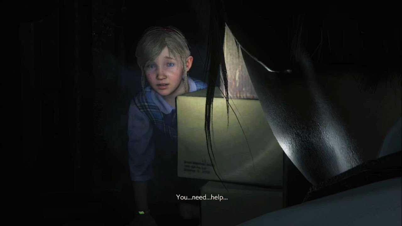 Finding a Random Little Girl in the Maintenance Room Going to the Garage | Resident Evil 2 Part 4