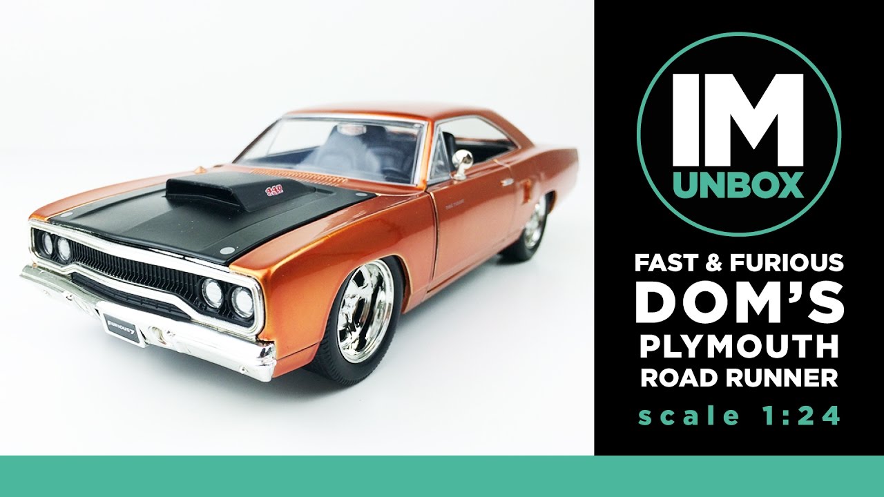 Fast & Furious Dom's Plymouth Road Runner | Die-cast Scale 1:24 | Unboxing