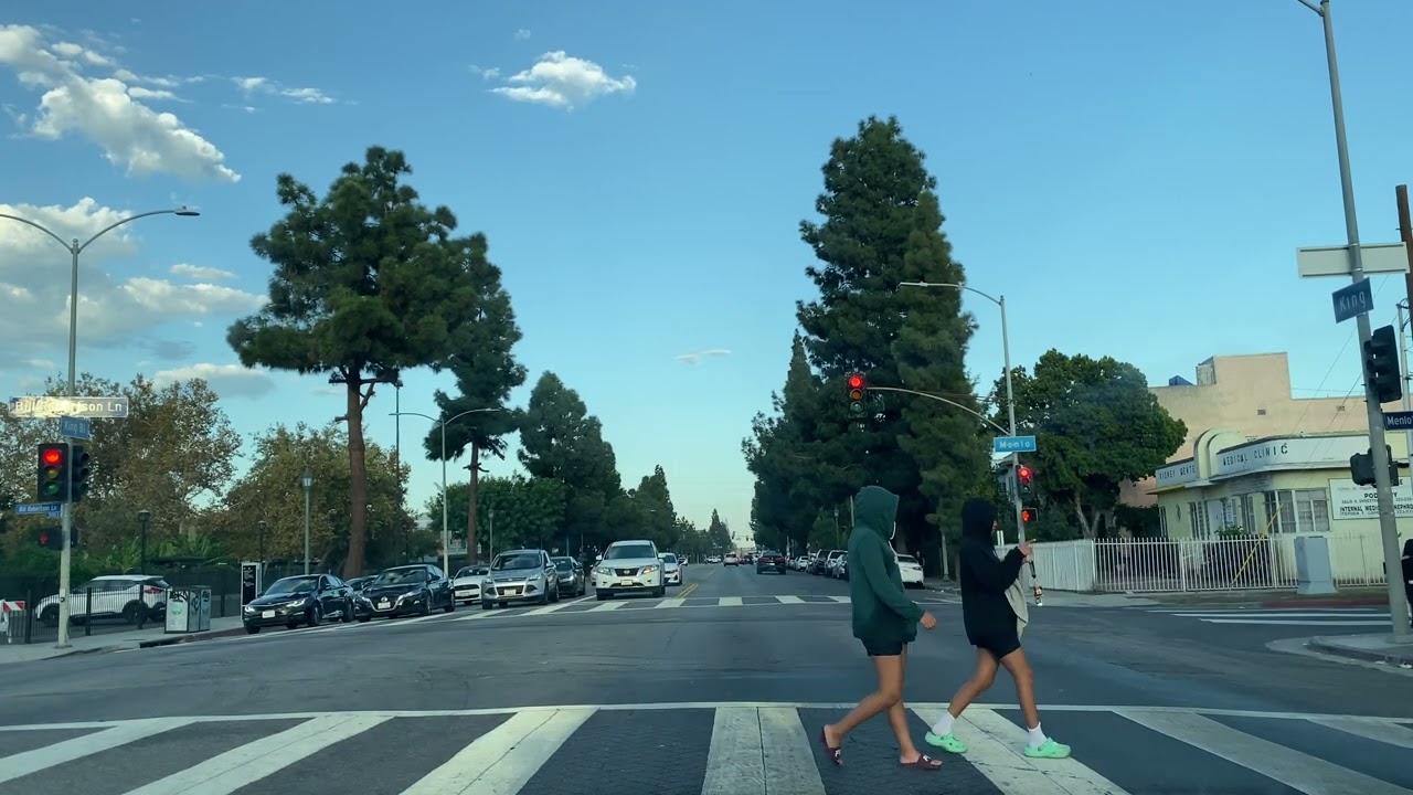 Driving down King Blvd to Central (South) Los Angeles in 4K