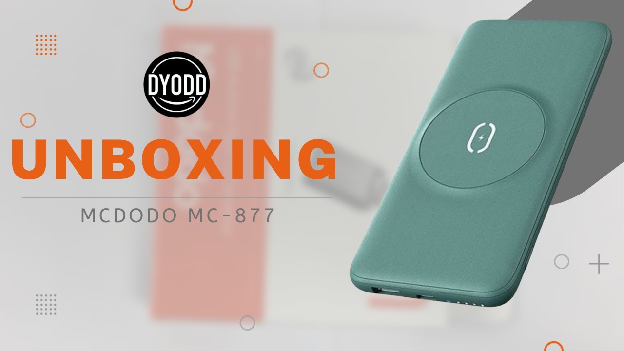 Mcdodo MC 877 Magnetic Wireless Power Bank UNBOXING