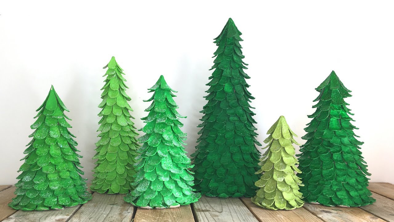 Egg Cartons Evergreen Christmas Tree | Mini Christmas Tree