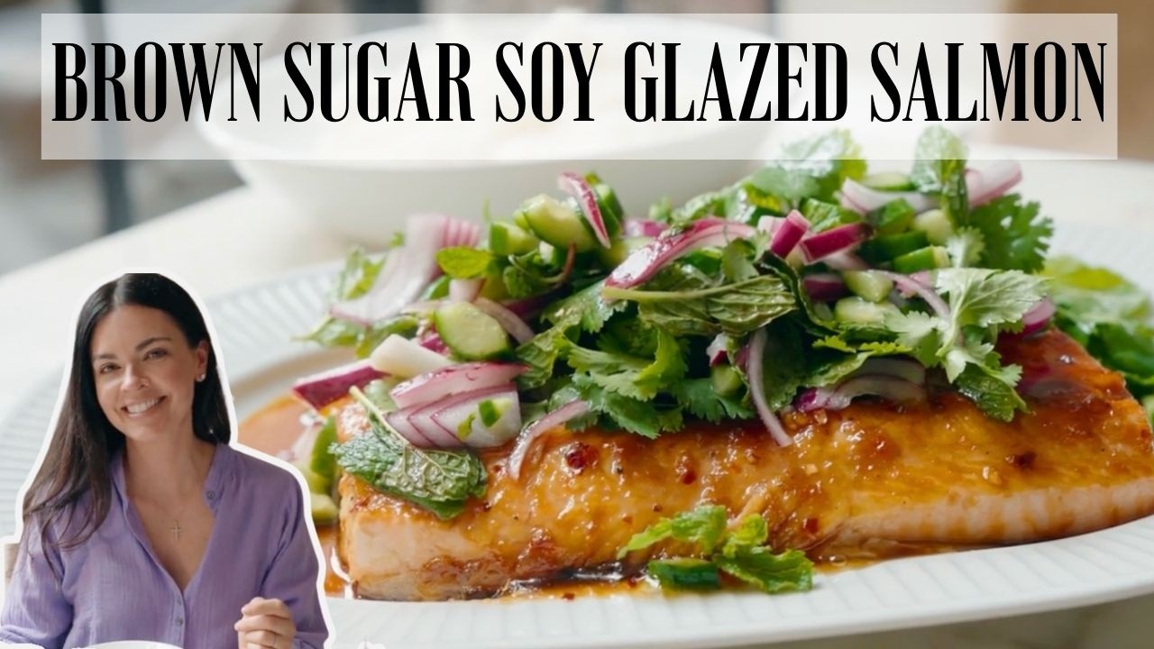 Brown Sugar Soy Glazed Salmon  | It&rsquo;s Not Complicated with Katie Lee Biegel