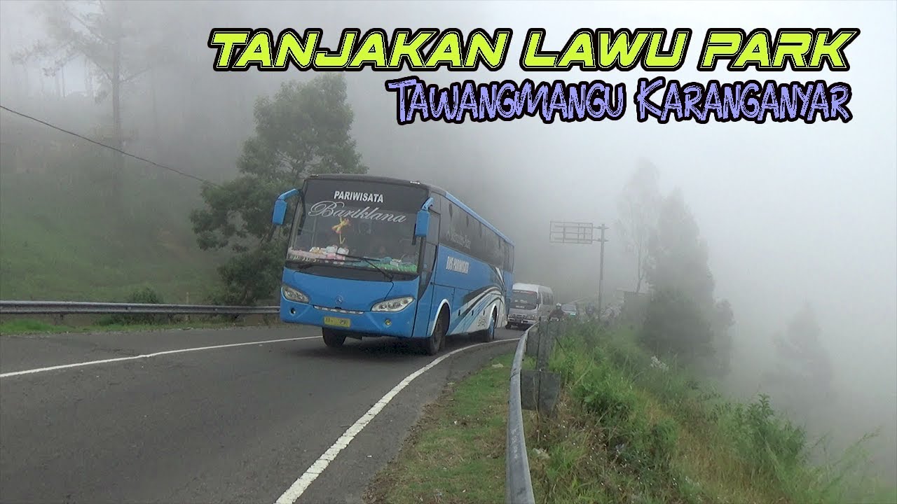Hunting Bus Di Tanjakan Obyek Wisata The Lawu Park Tawangmangu