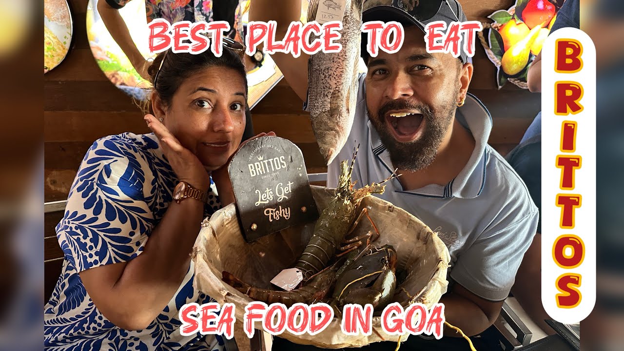 Best Sea food in Goa brittos baga 🏖️ beach 🏝️