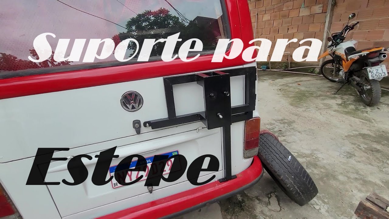 Passo a passo como fazer suporte para estepe traseiro para kombi
