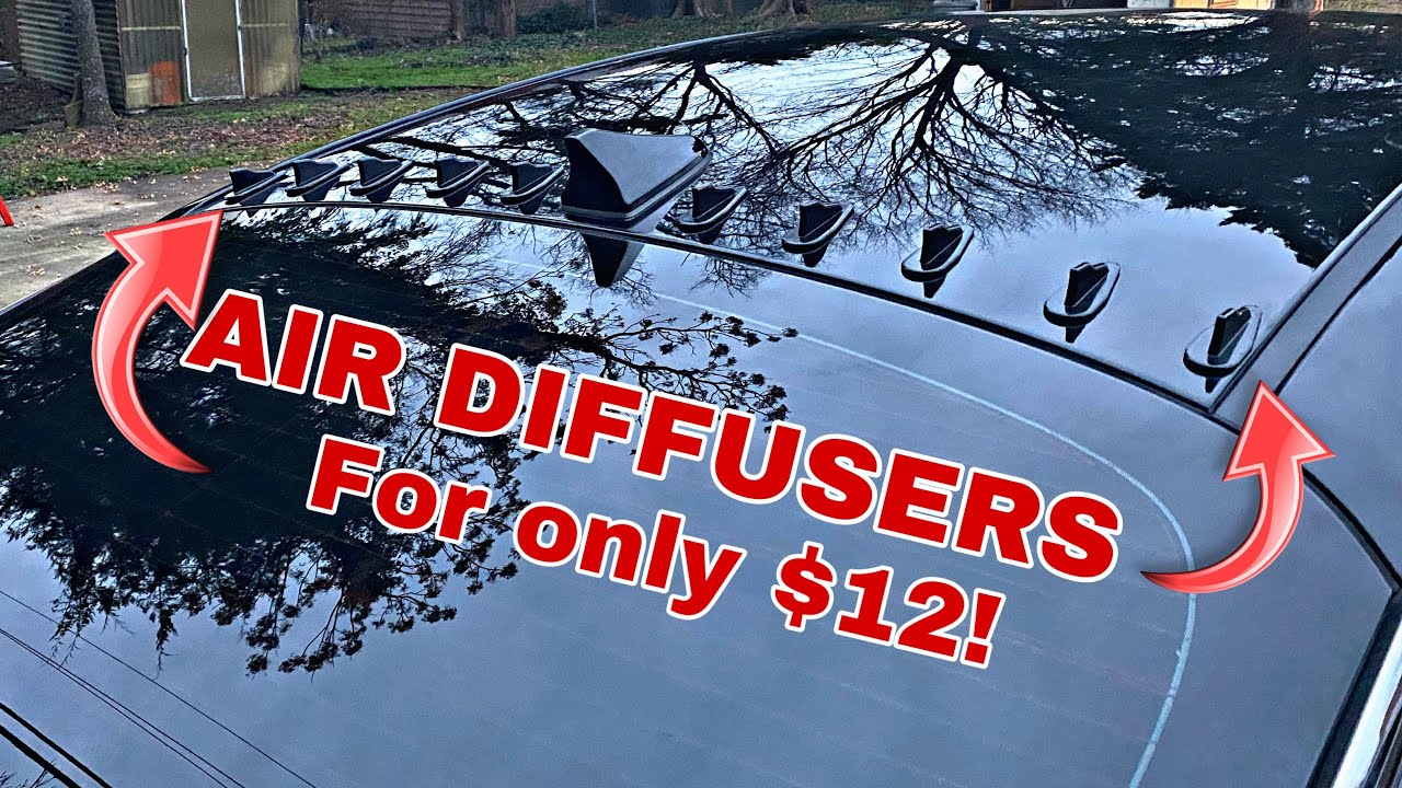 Installing Air Diffusers/Shark Fins on the Roof!! (Cheap & Easy!)