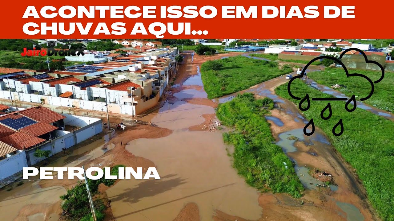 Esse local sempre fica  alagado com chuvas  na cidade. Petrolina 