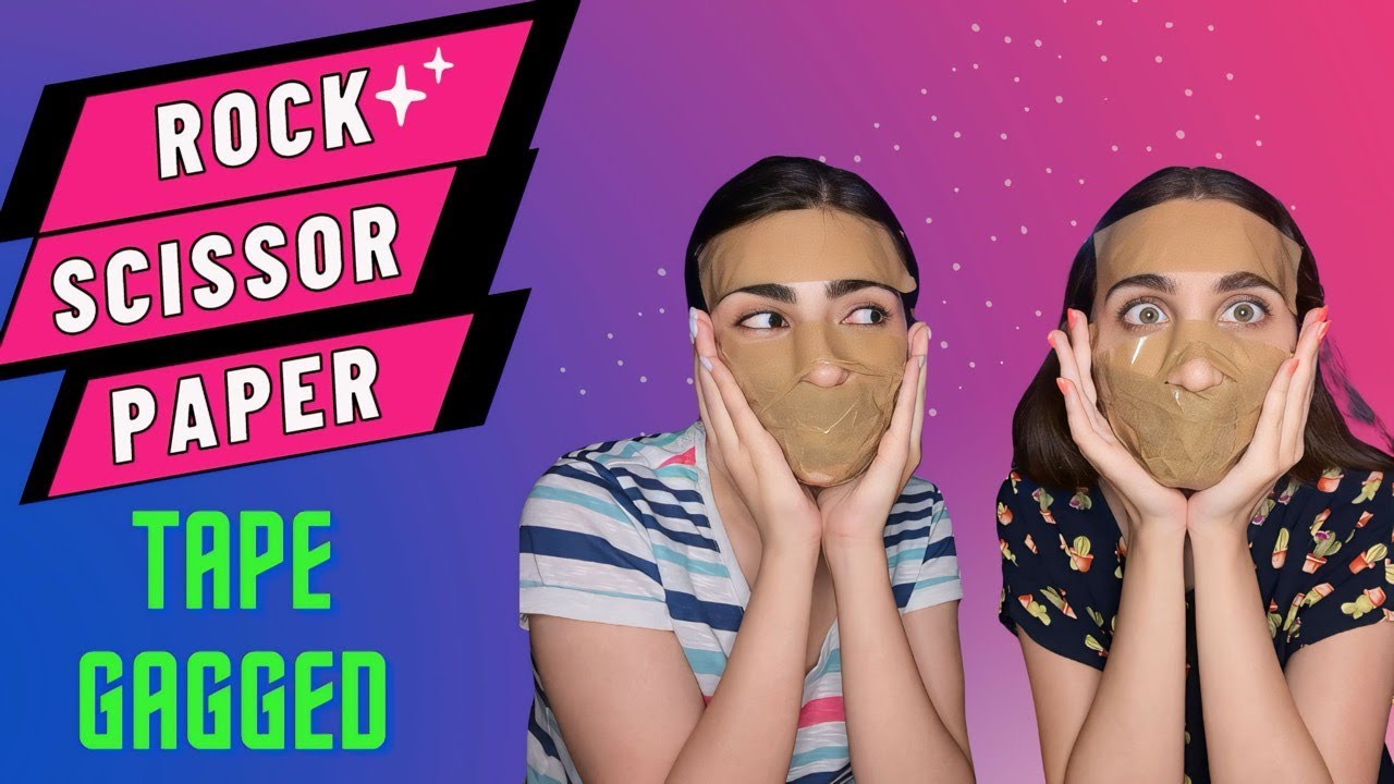 Tape Gagged  Mouth | Rock Scissor Paper Edition