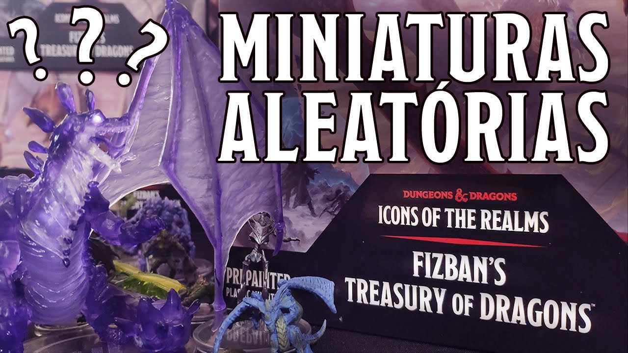 Miniaturas INCRÍVEIS de RPG (Unboxing ÉPICO) FIZBAN´S TREASURY of DRAGONS D&D 5e!!