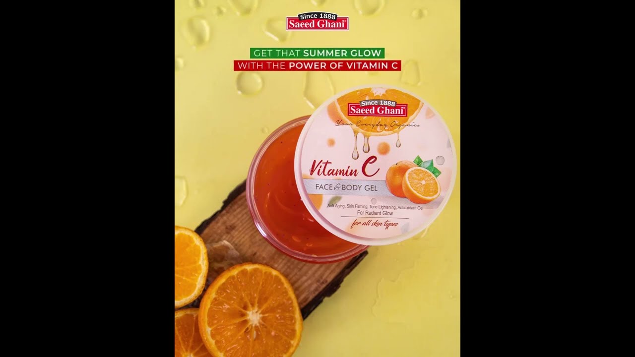 Vitamin C Oil-Free Daily Moisturizing Gel | Instant Glow | Anti-Aging | Saeed Ghani