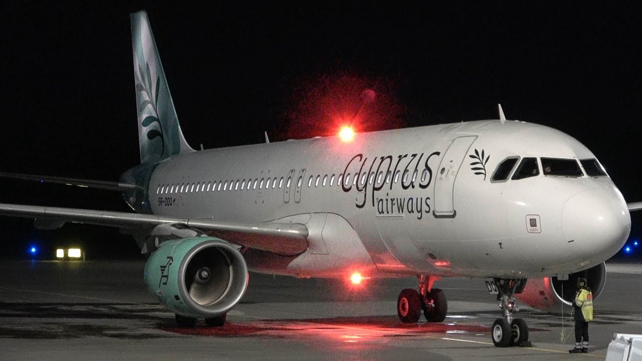 Cyprus Airways Airbus A320-214 5B-DDQ at Tampere-Pirkkala