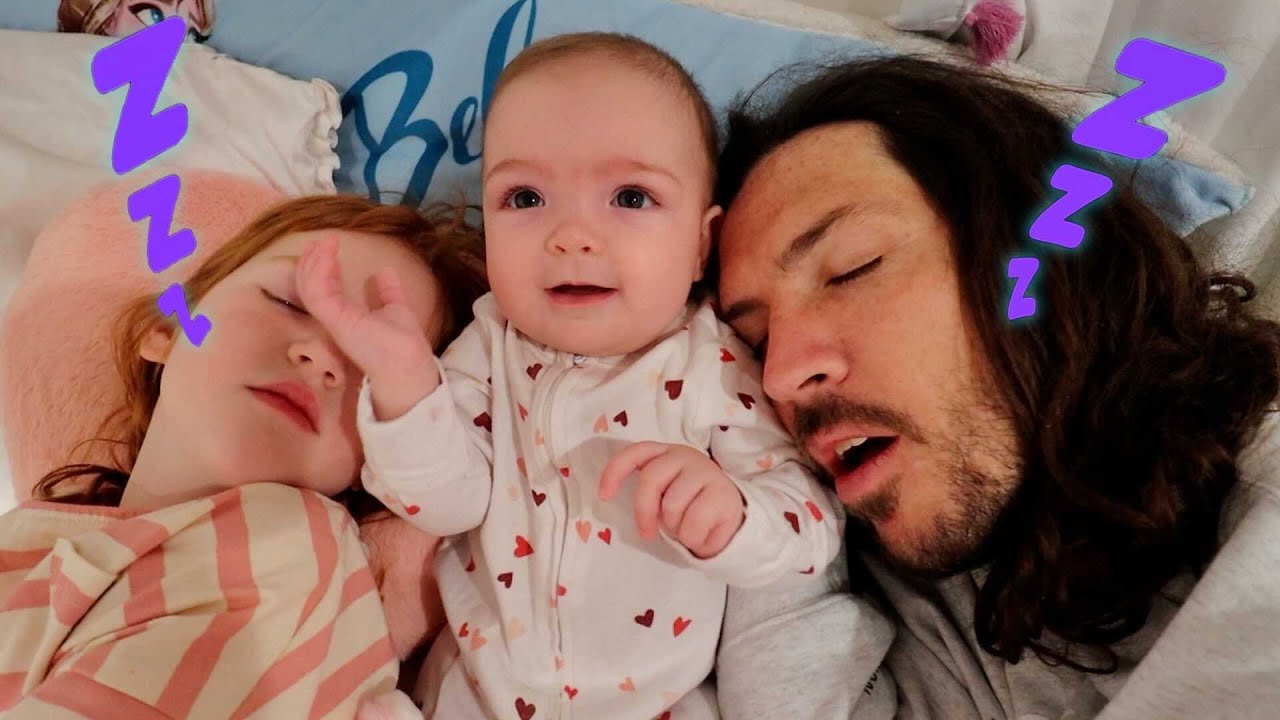 7:00am Adley’s Morning Routine 💤  Dad Won’t Wakeup! baby Navey rescue! get Niko ready! Mom Asleep!