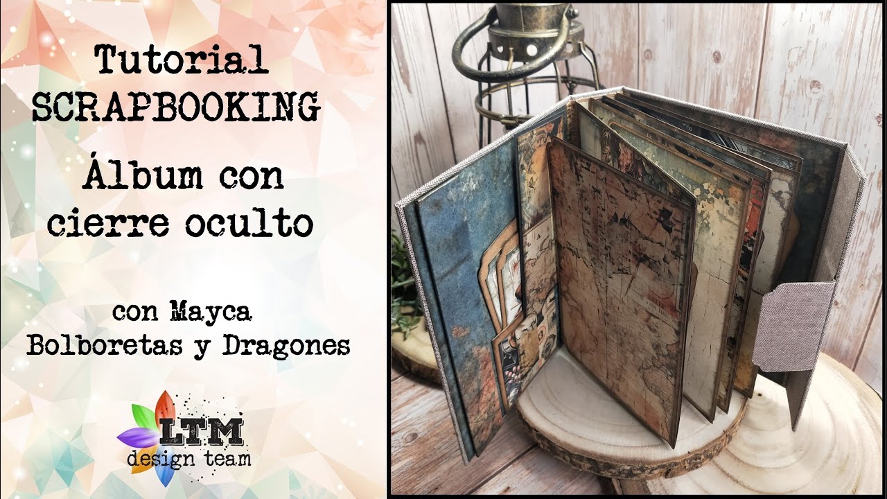 Tutorial Scrapbooking – ALBUM CON CIERRE OCULTO
