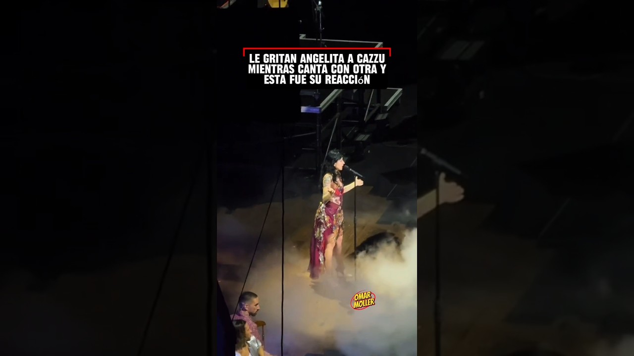 Le gritan &Aacute;NGELA AGUILAR a CAZZU mientras canta CON OTRA en concierto y as&iacute; fue su reacci&oacute;n
