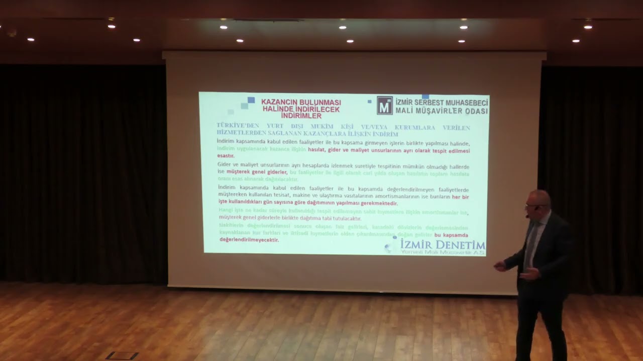 “Gelir ve Kurumlar Vergisinde İstisna ve İndirimler”  Seminer - Bölüm 2