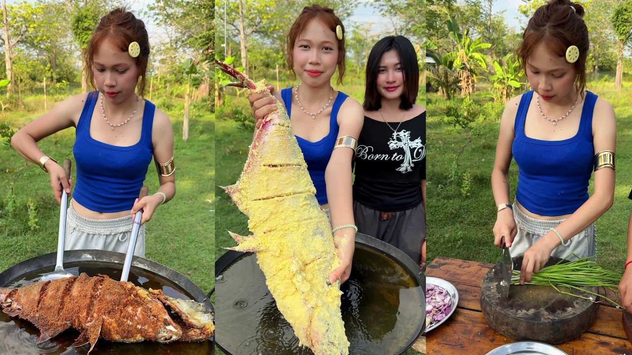 Amazing cooking deep fried fish recipe