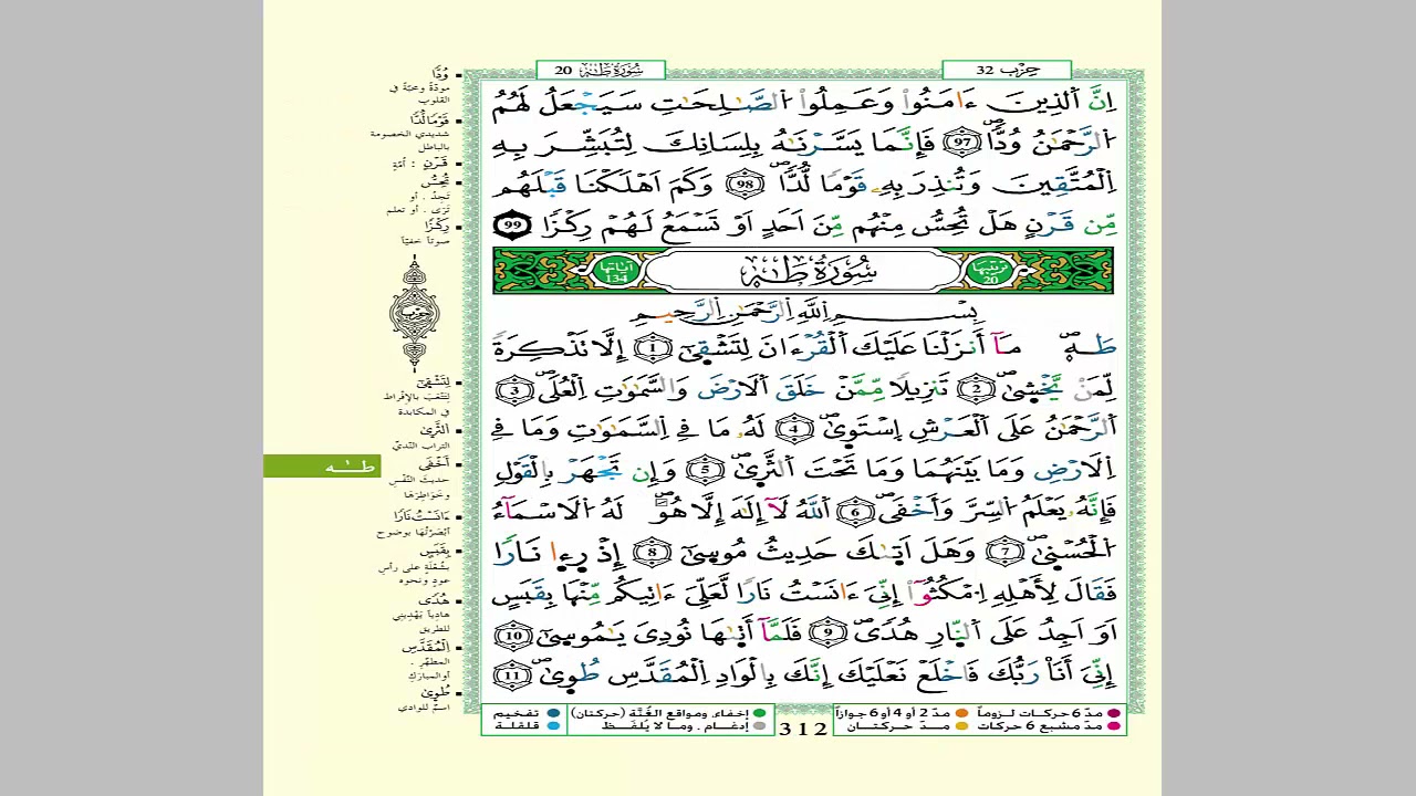 الثمن 8 من الحزب 31  مكرر 7 مرات من المصحف المصور برواية ورش عن نافع للقارئ الشيخ العيون الكوشي
