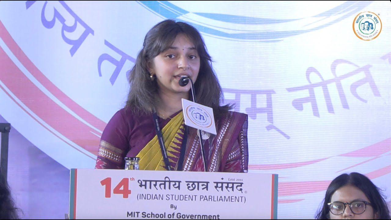 Saanj Babasaheb Ghuge - The Role of AI in Political Campaigns at the 14th Bharatiya Chhatra Sansad