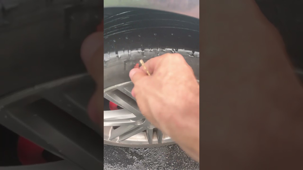 DIY tire repair on the side wall!! #tire #repair #flat @goodyearbr @Goodyear