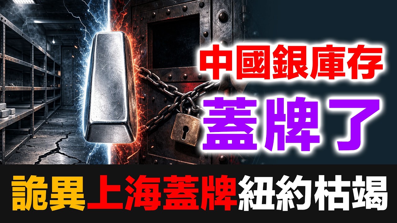 白銀庫存：紐約枯竭，上海蓋牌｜Comex 剩八千萬盎司，中國兩大交易所先後停報