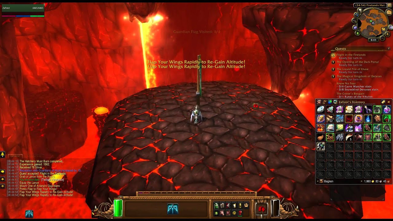 Flight in the Firelands WoW Quest