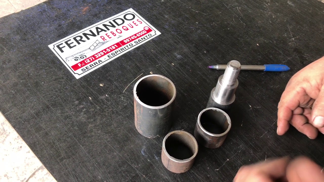 Fabricando um reboque - Montagem ponta de eixo