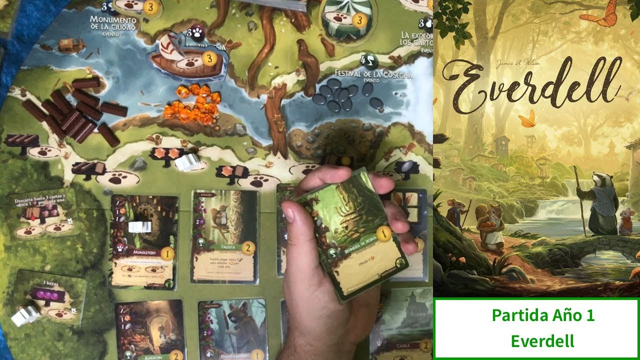 Everdell en solitario : Año 1 Victoria contra el malvado Rugwort